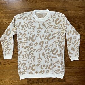 Animal print sweater